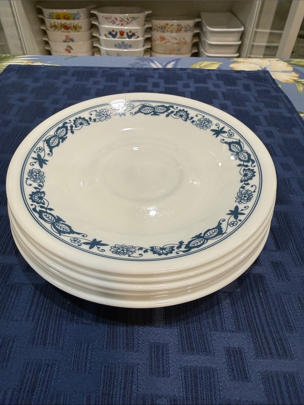 Corelle 6.25" Saucers - Set of 6 Old Town Blue